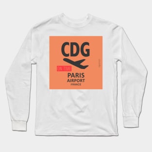 Paris modern cinnamon cream Long Sleeve T-Shirt